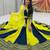 Yellow Hand Work Cotton Navratri Lahenga Choli Set