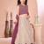 Dark purple embroidered cotton silk a line lehenga choli dupatta