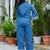 Denim half-zip co-ord