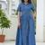 Denim shirt maxi dress