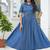 Denim shirt maxi dress