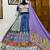 Purple Silk Navratri Lehnega Choli With Dupatta