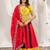 Red Embroidery and Miror Work Cotton Navratri Lehenga Choli set 
