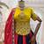 Red Embroidery and Miror Work Cotton Navratri Lehenga Choli set 