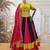 Red Embroidery and Miror Work Cotton Navratri Lehenga Choli set 