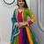 Multi Bandhani Print Sequins Work Georgette Navratri Lahenga Choli Set