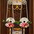handmade shubh labh door hanging with pearl tassels and artificial floral decoration for home decor (pack of 2)