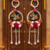 handmade radha krishna floral pearl hanging wall decor  decorative wall hanging for home decoration (pack of 2)
