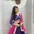 Purple Heavy Embroidery Work & miror lace Faux Georgette Navratri Lahenga Choli Set 