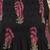 Yufta black cotton pintuck a line style kurta pant dupatta set