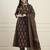 black cotton kalidaar style kurta pant dupatta set