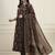 black cotton kalidaar style kurta pant dupatta set