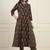 black cotton kalidaar style kurta pant dupatta set