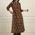 maroon cotton kalidaar style kurta pant dupatta set