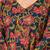 navy blue anarkali cotton floral maternity wear kurta trouser dupatta set
