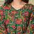 Yufta green anarkali pure cotton floral maternity wear kurta trouser dupatta set