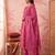 pink cotton kantha work sequins work anarkali kurta dupatta pant set