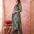 green straight cotton floral sequins work kurta trouser dupatta set