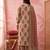 mustard straight cotton floral sequins work kurta trouser dupatta set