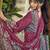  magenta lawn cotton digital printed dress material