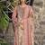  peach lawn cotton digital printed dress material
