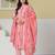 Yufta pink pure cotton maternity kurta pant with dupatta set