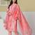 Yufta pink pure cotton maternity kurta pant with dupatta set