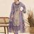  lavender lawn cotton digital printed dress material