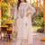 Yufta cream chanderi cotton lining kurta dupatta pant set
