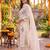 Yufta cream chanderi cotton lining kurta dupatta pant set