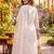 Yufta cream chanderi cotton lining kurta dupatta pant set