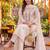 Yufta cream chanderi cotton lining kurta dupatta pant set