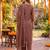 brown chanderi cotton lining kurta dupatta pant set