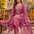 pink chanderi cotton lining kurta dupatta pant set