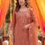 Yufta rust tissue lining kurta dupatta pant set