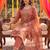 Yufta rust tissue lining kurta dupatta pant set
