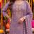 lavender tissue lining kurta dupatta pant set