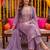 lavender tissue lining kurta dupatta pant set