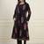 black cotton jacket kurta pant co-ord set