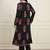 black cotton jacket kurta pant co-ord set