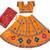 Yellow kutch work embroidered cotton mirrorwork chaniya choli set with dupatta