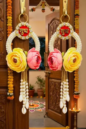 hanging perfect festive charm and vibrant elegance to your home decor (pack of 2)
