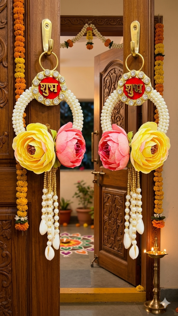 hanging perfect festive charm and vibrant elegance to your home decor (pack of 2)