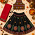 Black kutch work embroidered cotton mirrorwork chaniya choli set with dupatta