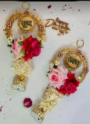  handmade wall hanging decorative door toran tassel religious home decorations (pack of 2) 1