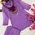 purple color embroidered wrok silk blend salwar suit