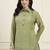  green mul chanderi pintuck style shirt