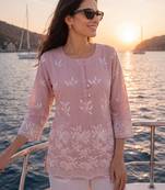  mauve cotton lucknowi top