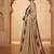 beige & maroon paisley printed cotton straight salwar suit set