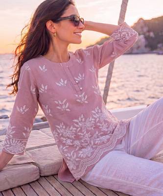  mauve cotton lucknowi top 2